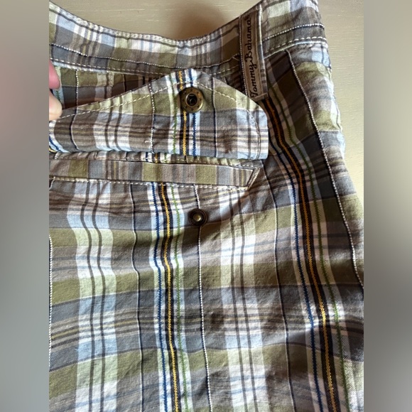 Tommy Bahama Mens Shorts Silk Linen Blend Plaid size 35 - Picture 10 of 12